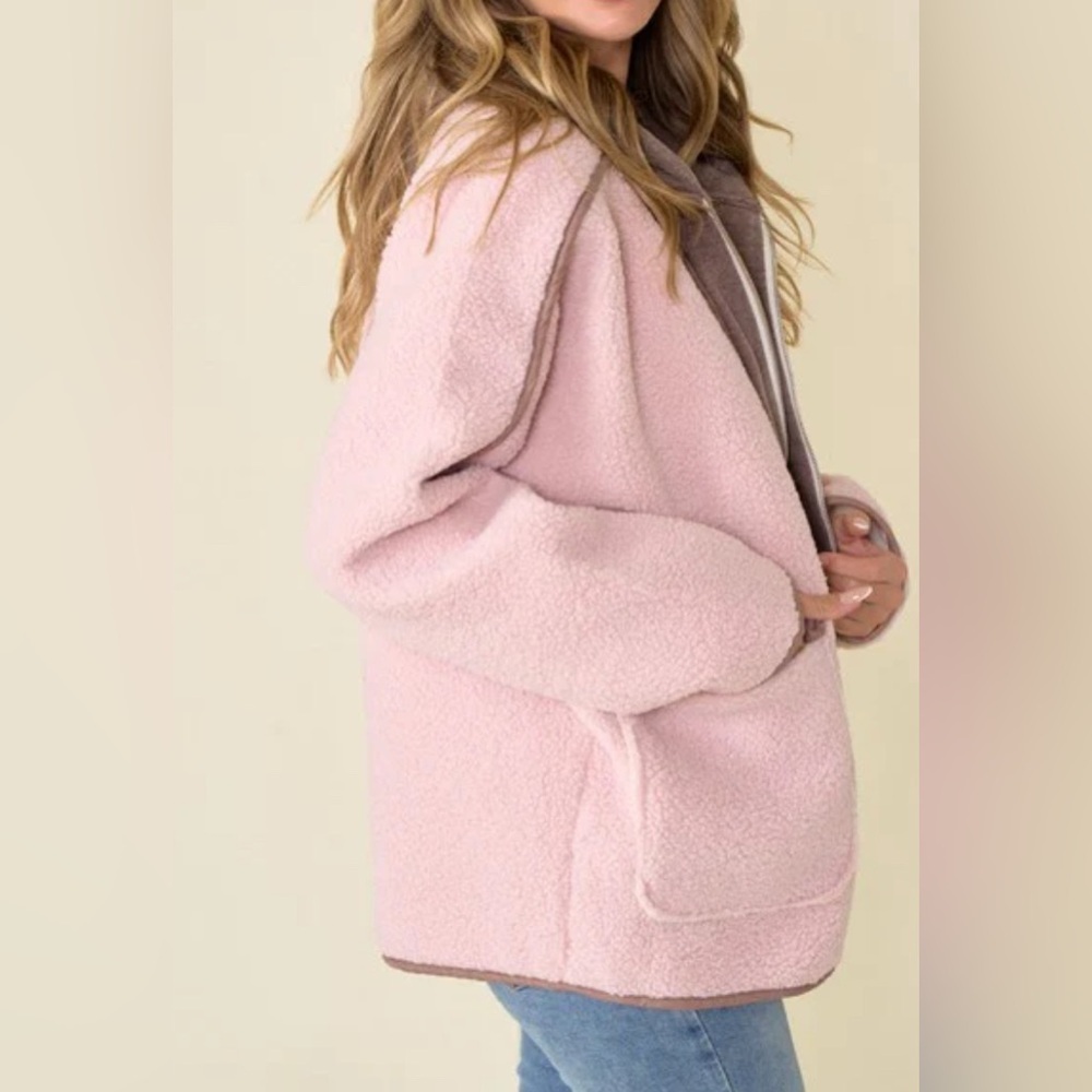 Faux Suede jacket  size L/XL - Picture 3 of 4